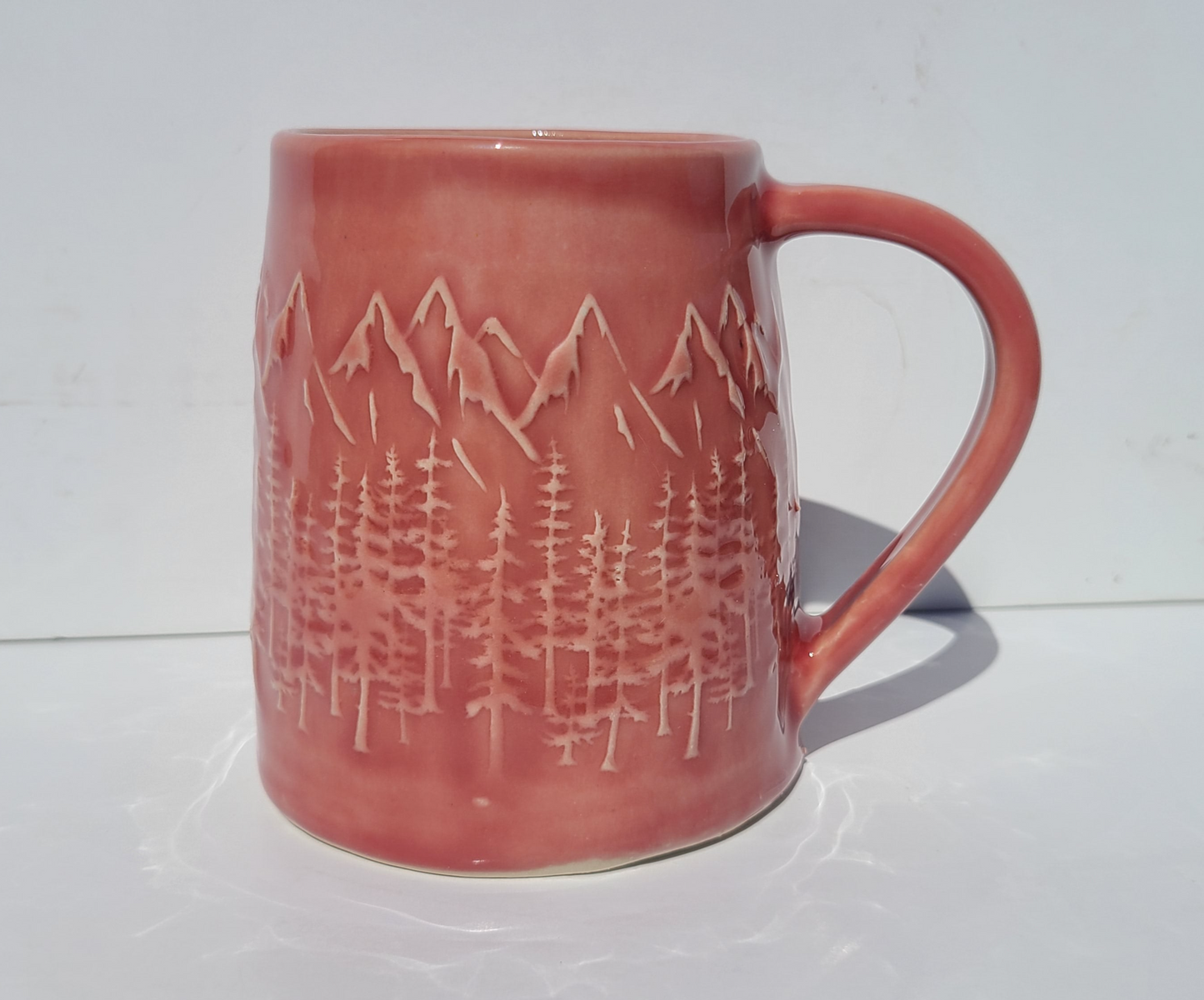 Texture Mug - Forest and Mountain