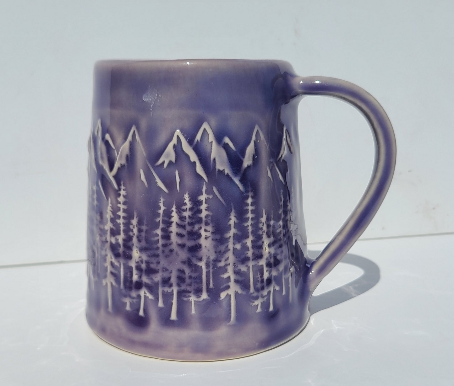 Texture Mug - Forest and Mountain