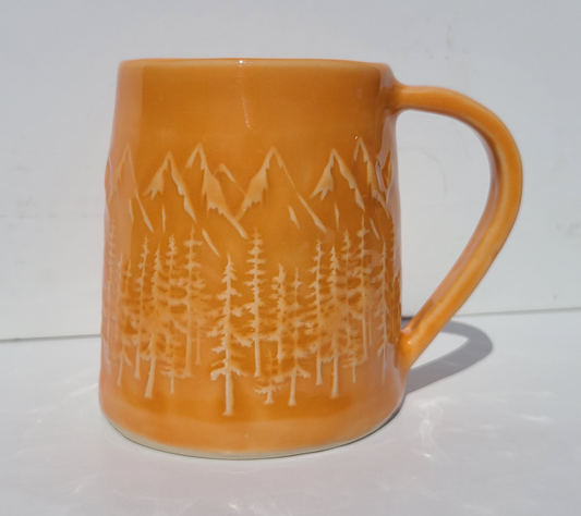 Texture Mug - Forest and Mountain
