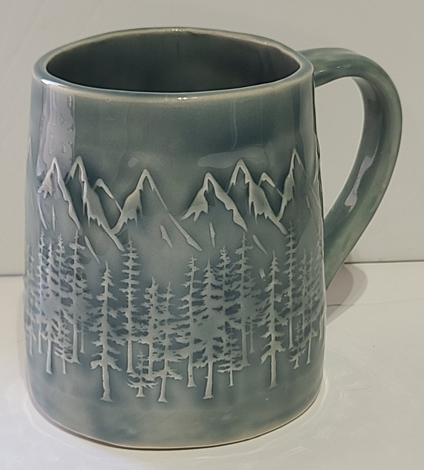 Texture Mug - Forest and Mountain