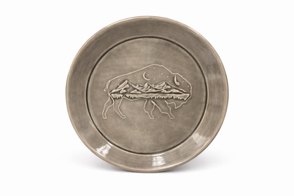 Medium Round Tray  - Bison Texture