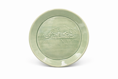 Medium Round Tray  - Bison Texture