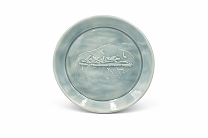 Medium Round Tray  - Bison Texture