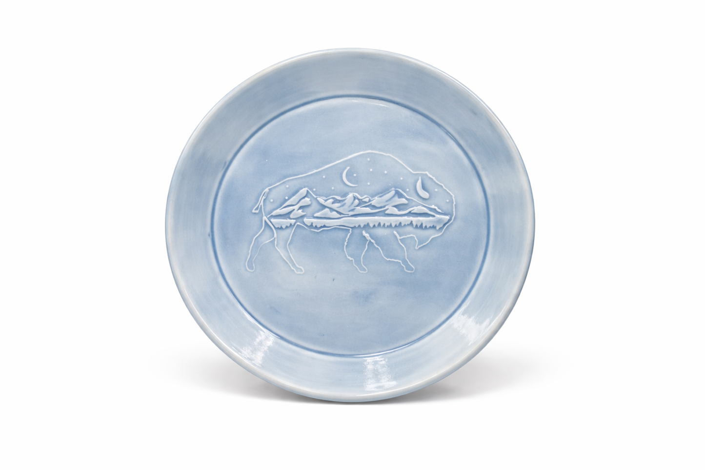 Medium Round Tray  - Bison Texture
