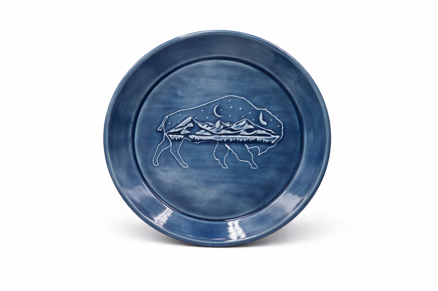 Medium Round Tray  - Bison Texture