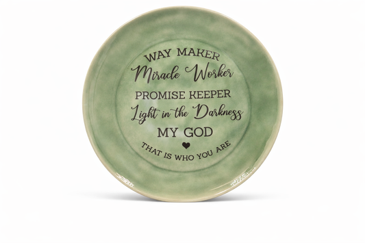 "Way Maker" Scripture Plate