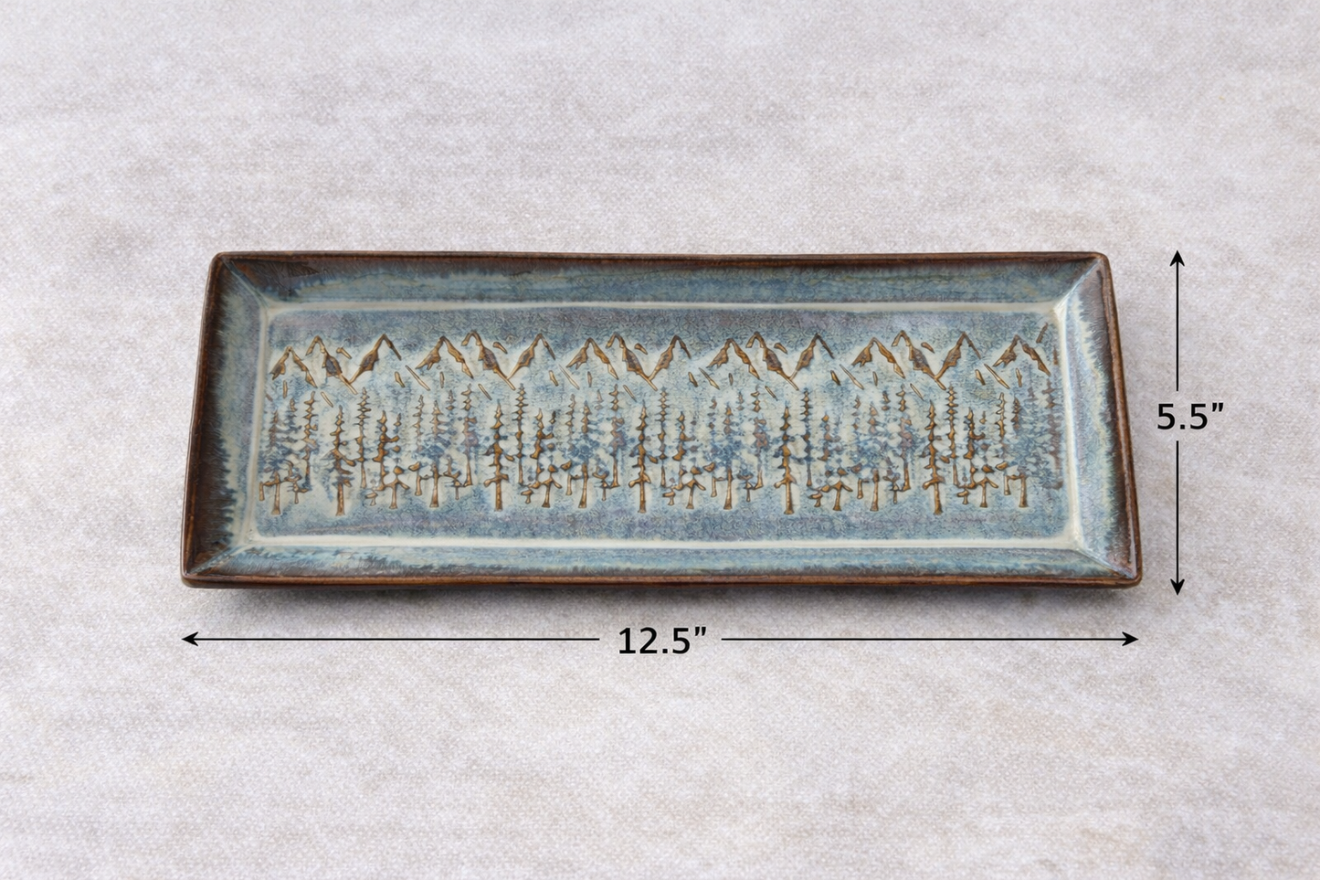 Mountain Forest Rectangular Tray (Large)