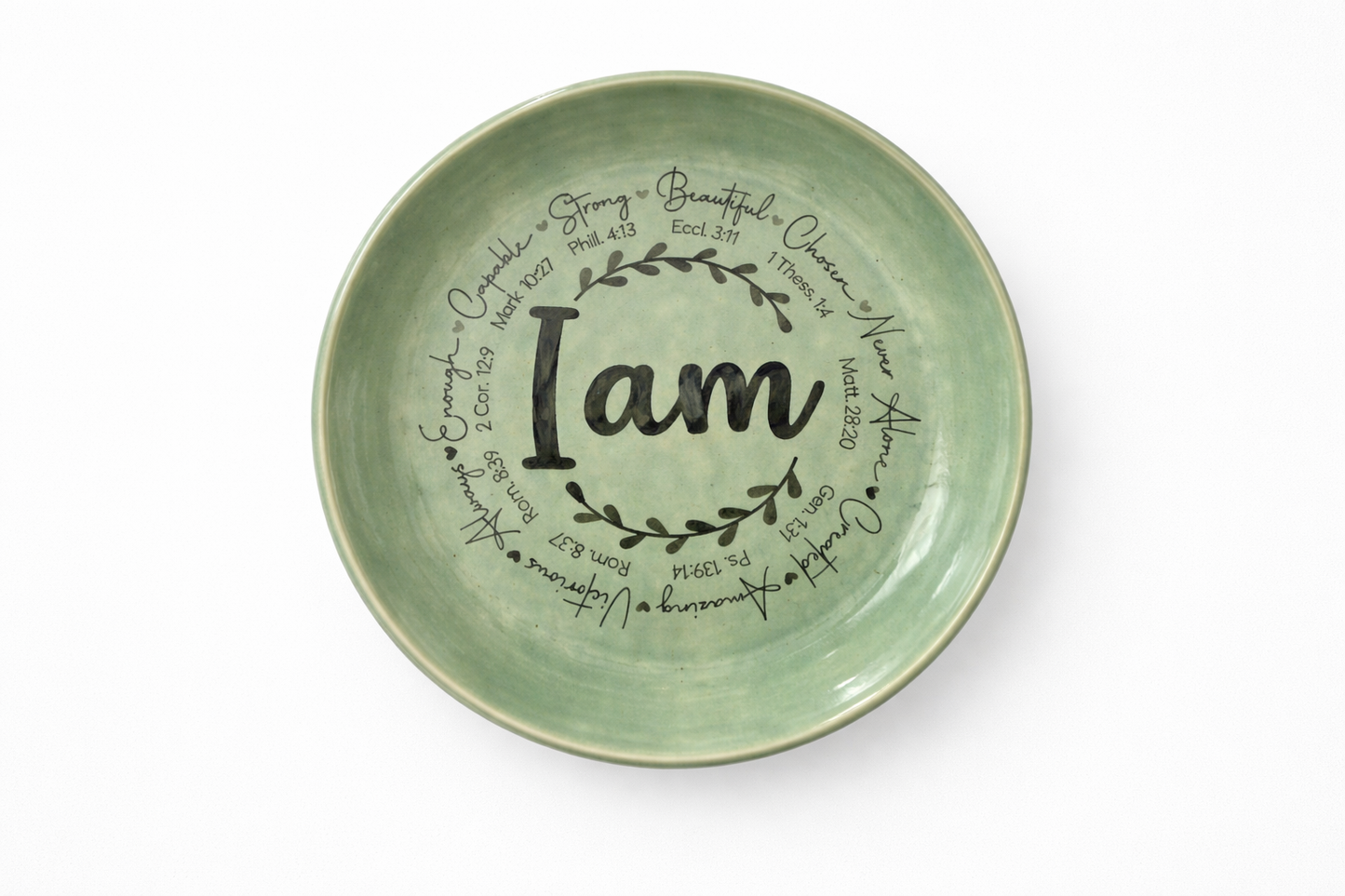 "I Am" Scripture Plate