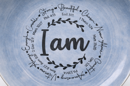 "I Am" Scripture Plate