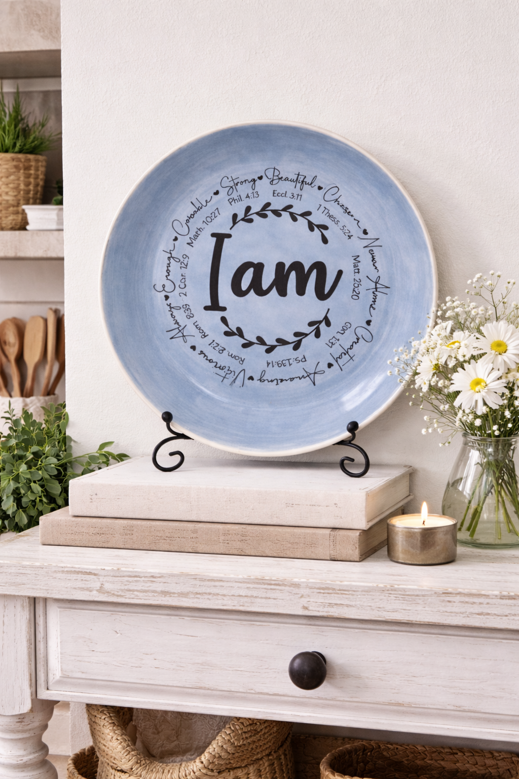 "I Am" Scripture Plate