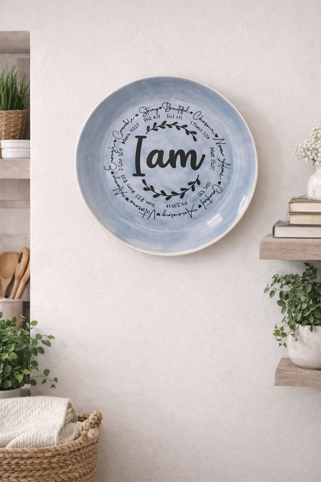 "I Am" Scripture Plate