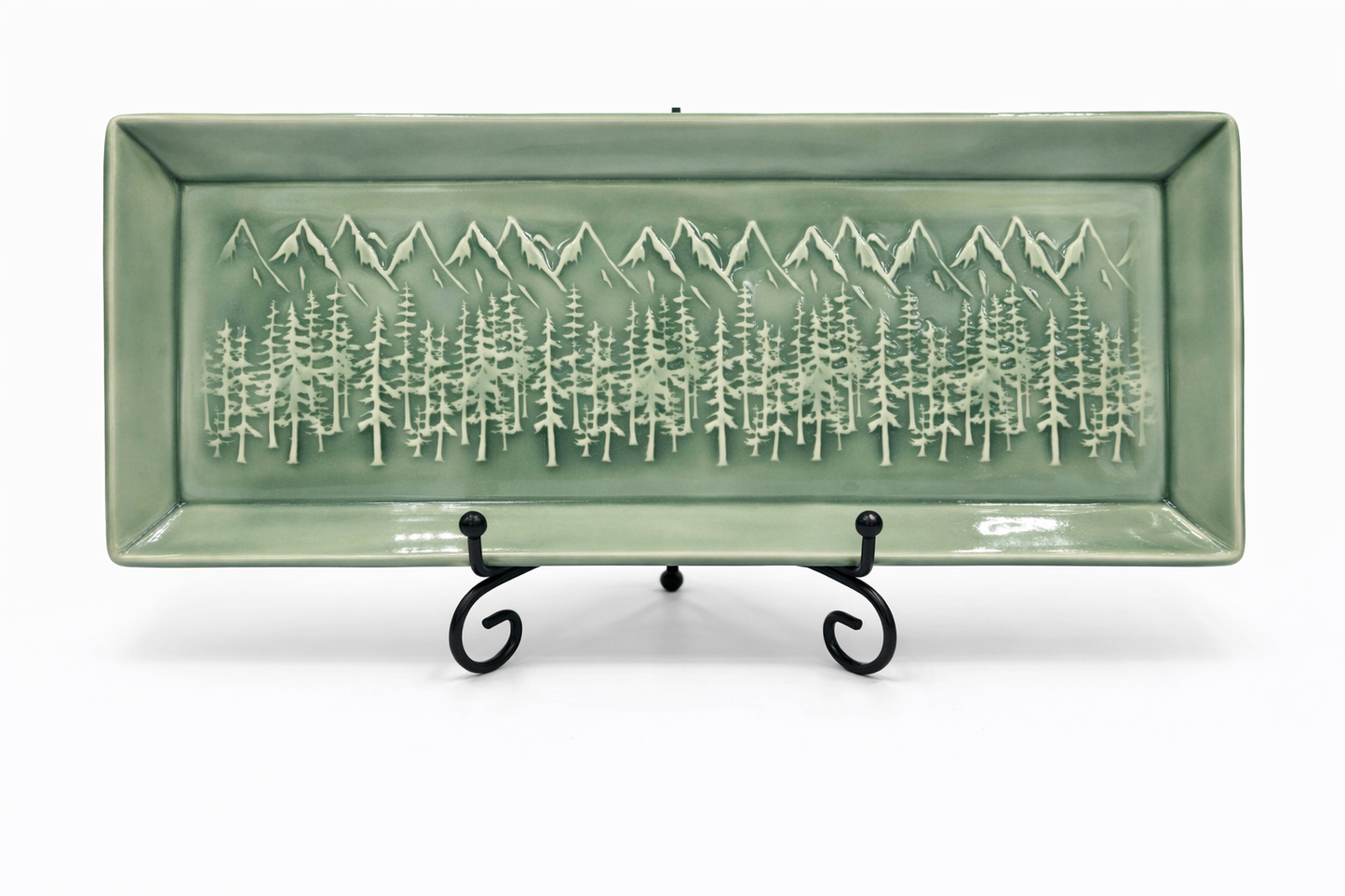 Mountain Forest Rectangular Tray (Large)
