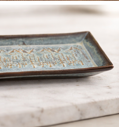 Mountain Forest Rectangular Tray (Large)