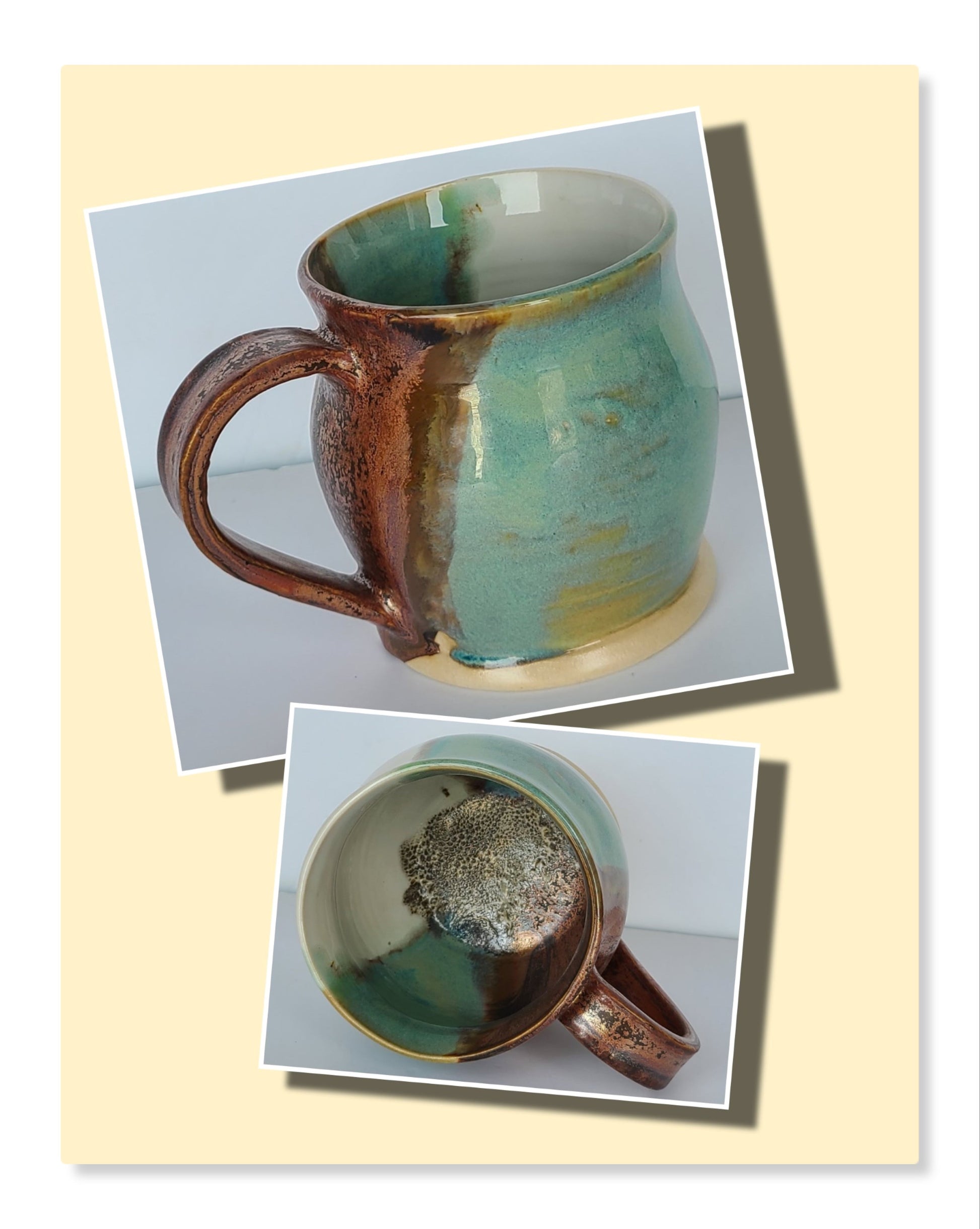 Curvy Mug - Copper Patina
