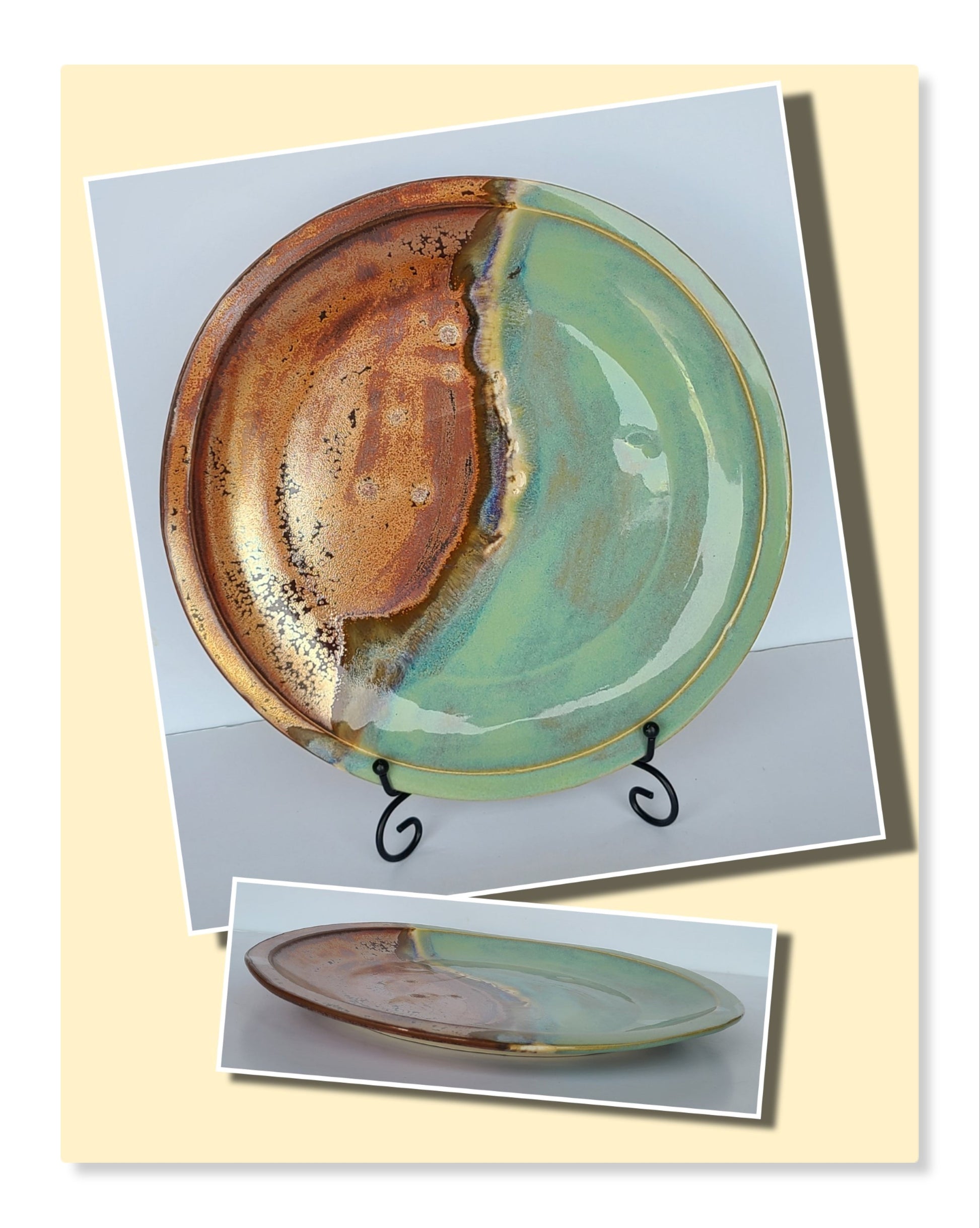Rimmed Plate - Day at the Beach