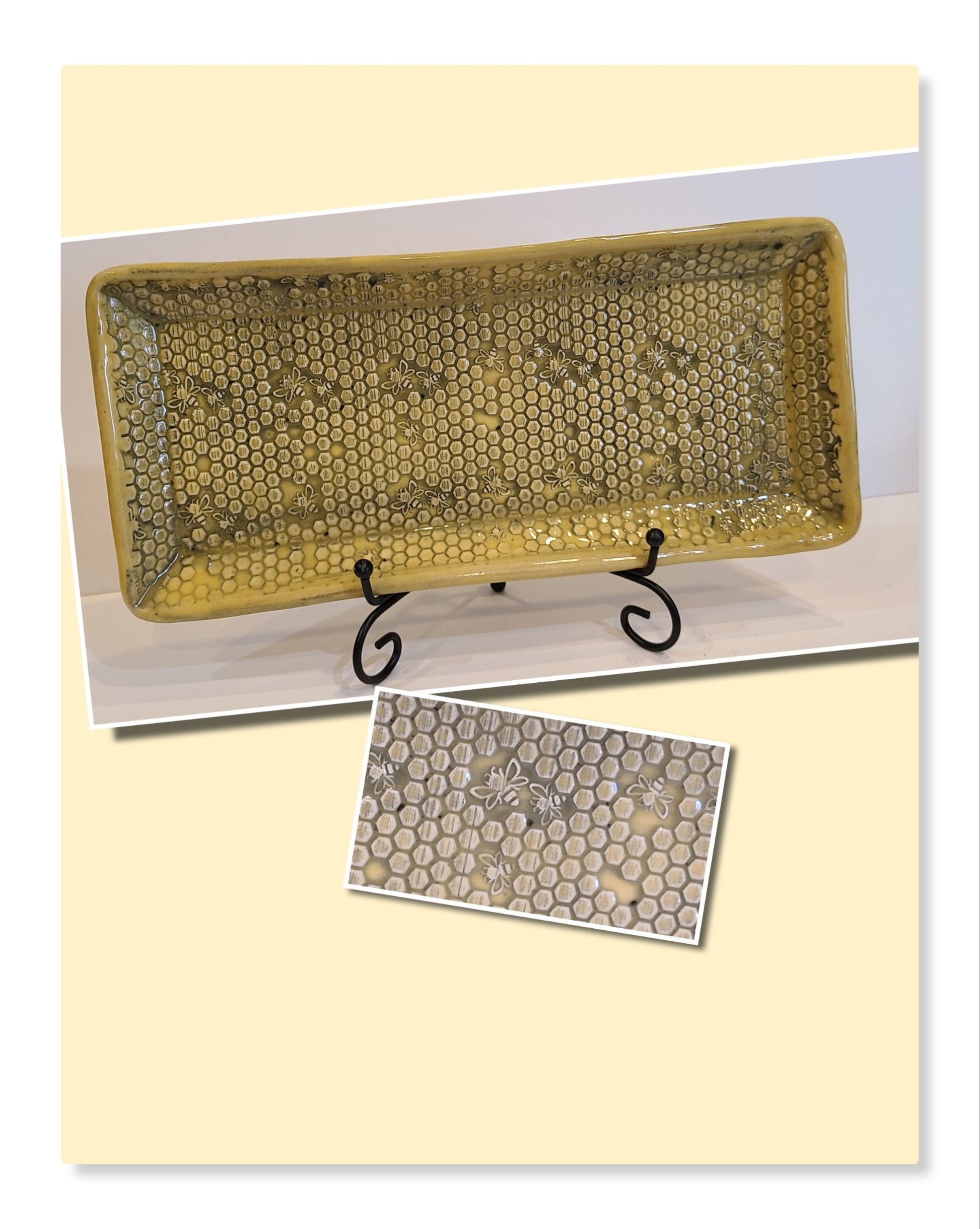 Rectangle Tray - Bee hive